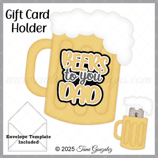 Beer Mug Gift Card Holder