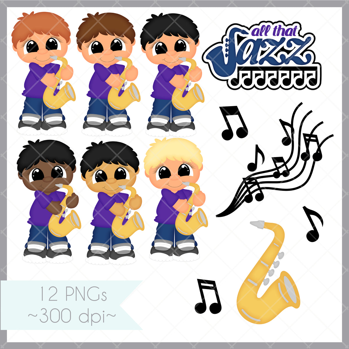 Boy with Saxophone