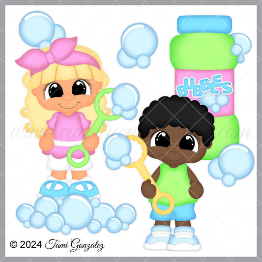 Bubble Blowing Cuties