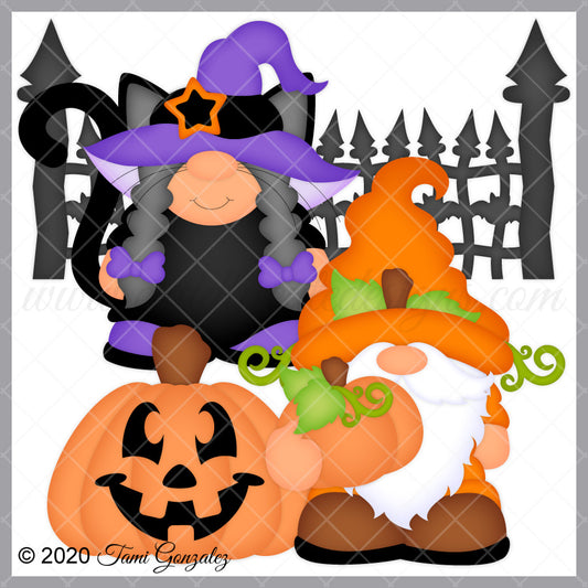 Cat & Pumpkin Gnomes