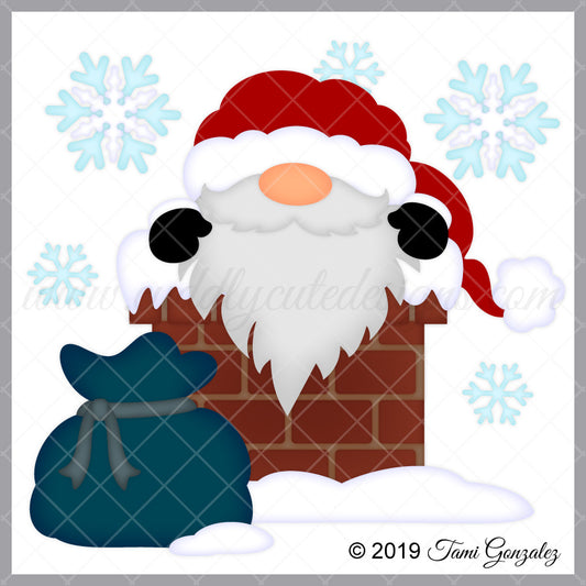 Chimney Santa Gnome