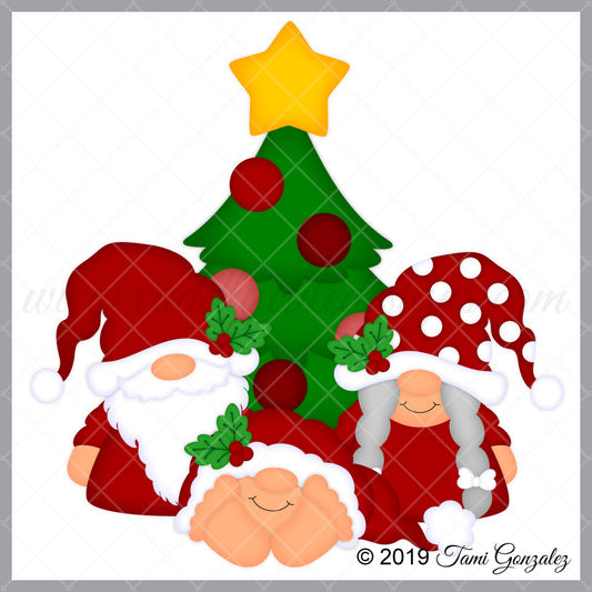 Christmas Gnome Family