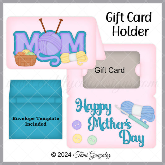Crochet - Knit Mom Gift Card Holder