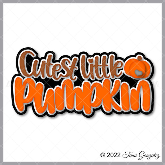 Cutest Little Pumpkin Title