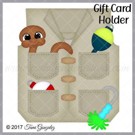 Fishing Vest Gift Card Holder