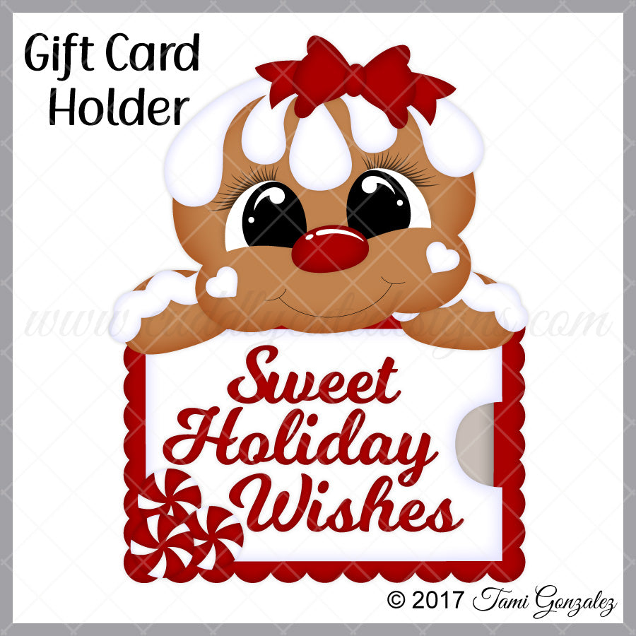 Gingerbread Gift Card Holder