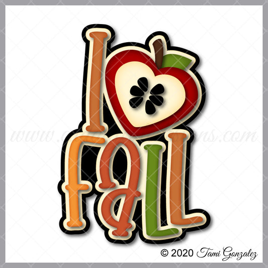 I Love Fall Title