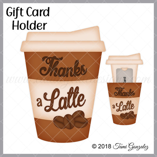 Latte Gift Card Holder