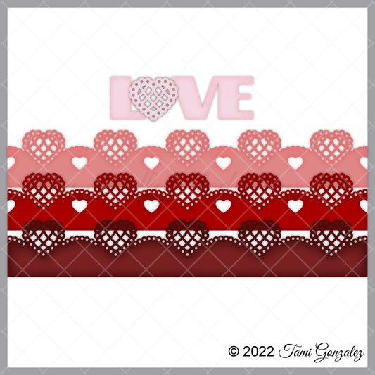 Lattice Heart Borders