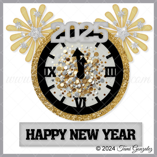 New Year Clock Shaker