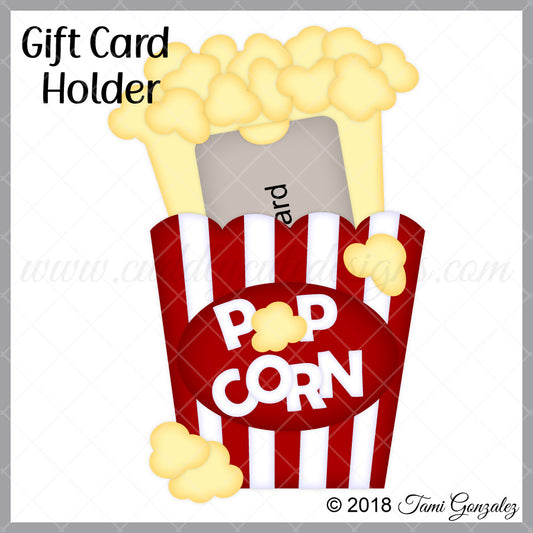 Popcorn Gift Card Holder
