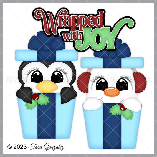 Present Peekers - Penguin & Snowman