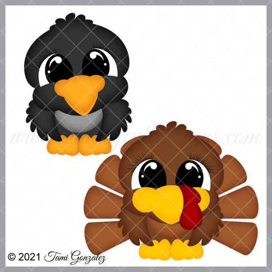 Pudgies - Crow & Turkey