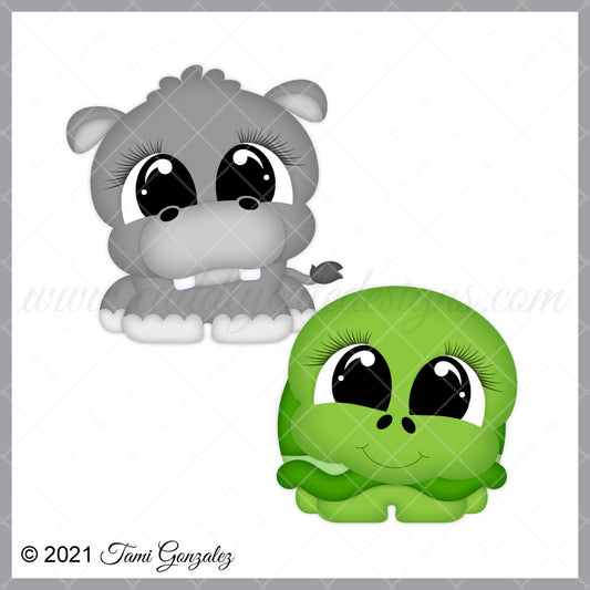 Pudgies - Hippo & Turtle