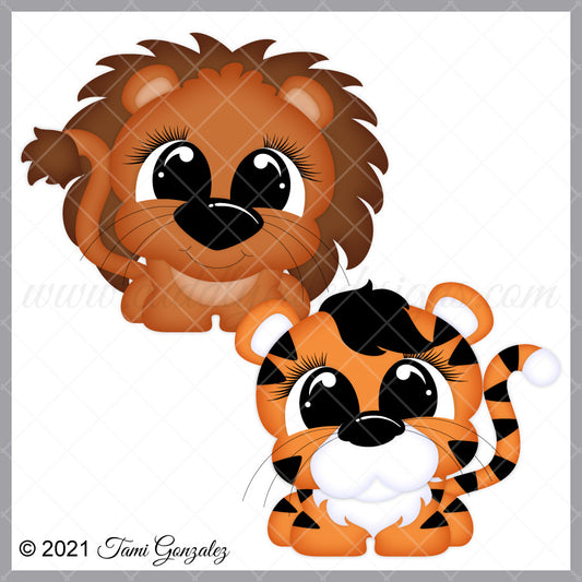 Pudgies - Lion & Tiger
