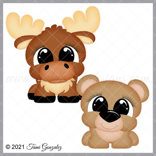 Pudgies - Moose & Bear