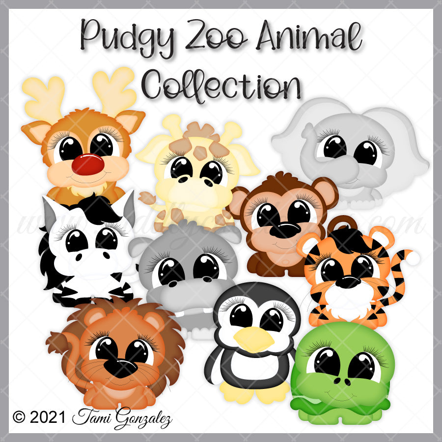 Pudgy Zoo Animal Collection
