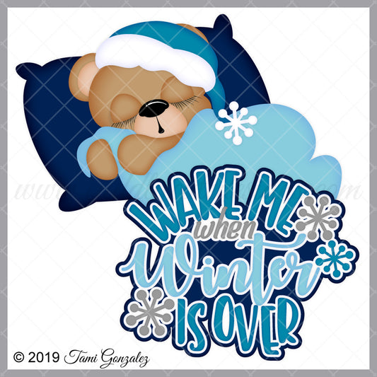 Sleeping Winter Bear