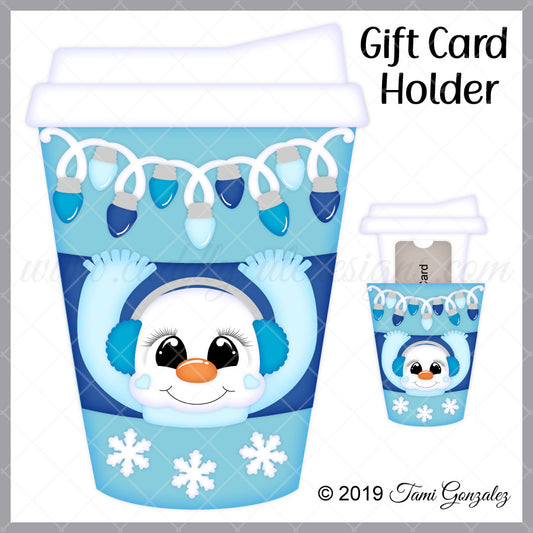 Snowman Coffee Gift Card Holder