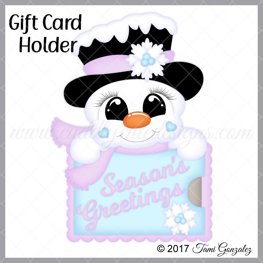 Snowman Gift Card Holder