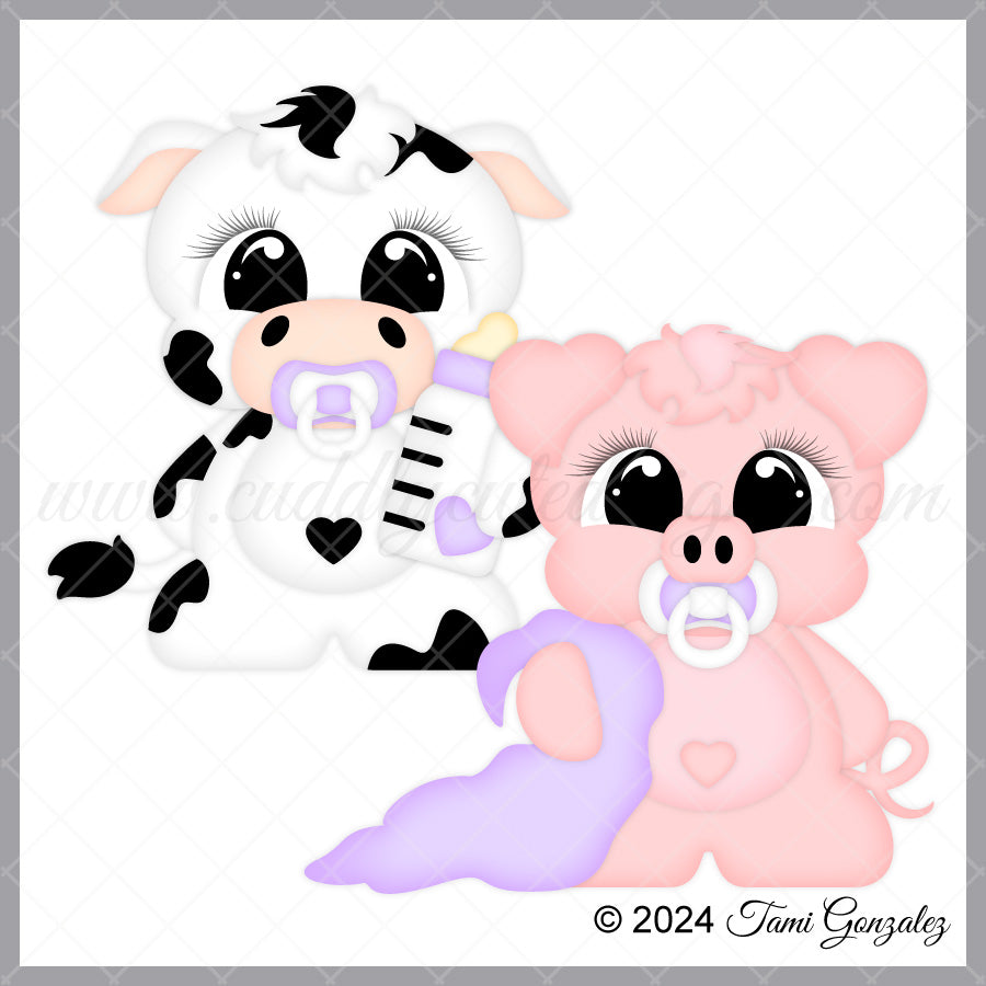 Snuggle Babies - Cow & Pig