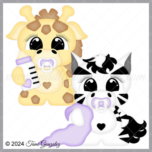 Snuggle Babies - Giraffe & Zebra