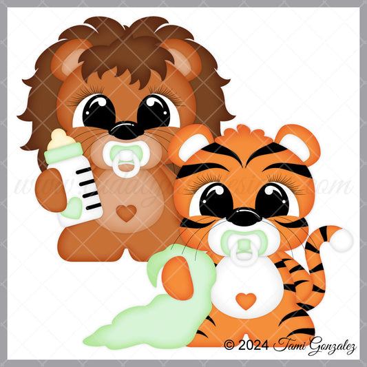 Snuggle Babies - Lion & Tiger