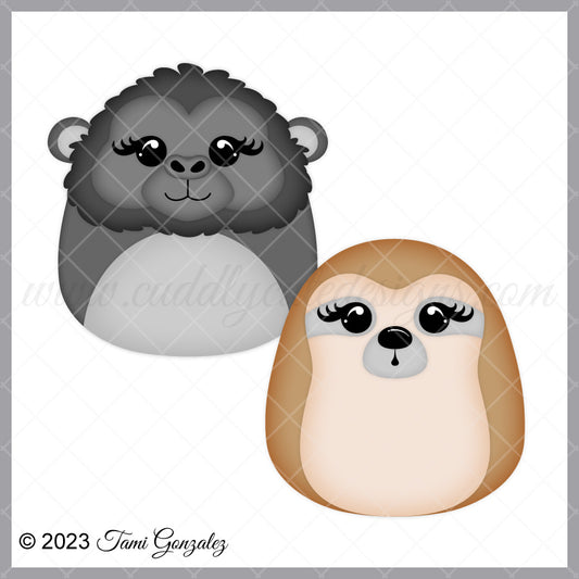 Squishables - Gorilla & Sloth
