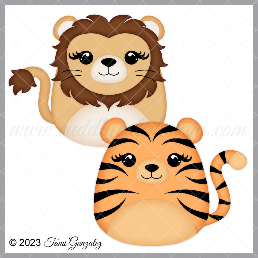 Squishables - Lion & Tiger