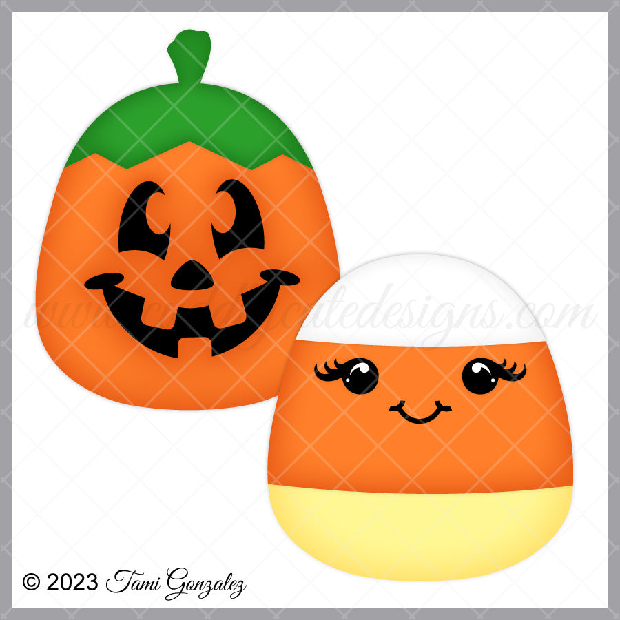 Squishables - Pumpkin & Candy Corn