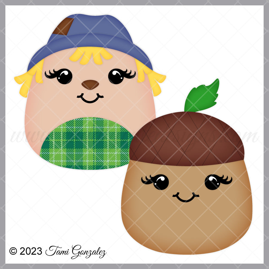 Squishables - Scarecrow & Acorn