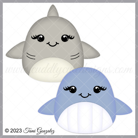Squishables - Shark & Whale