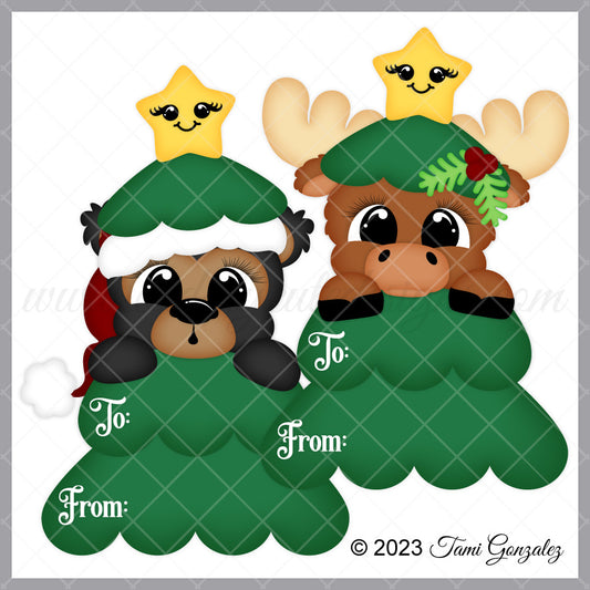 Tree Tags - Bear & Moose