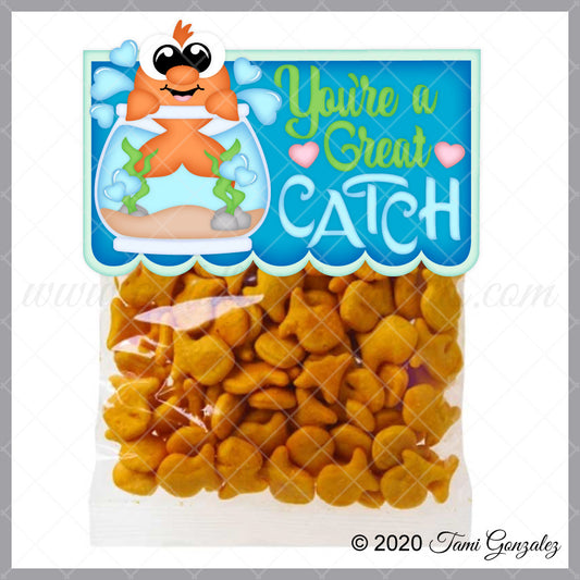 VDay Fish Bag Topper