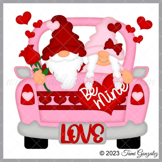 Valentine Gnomes Truck
