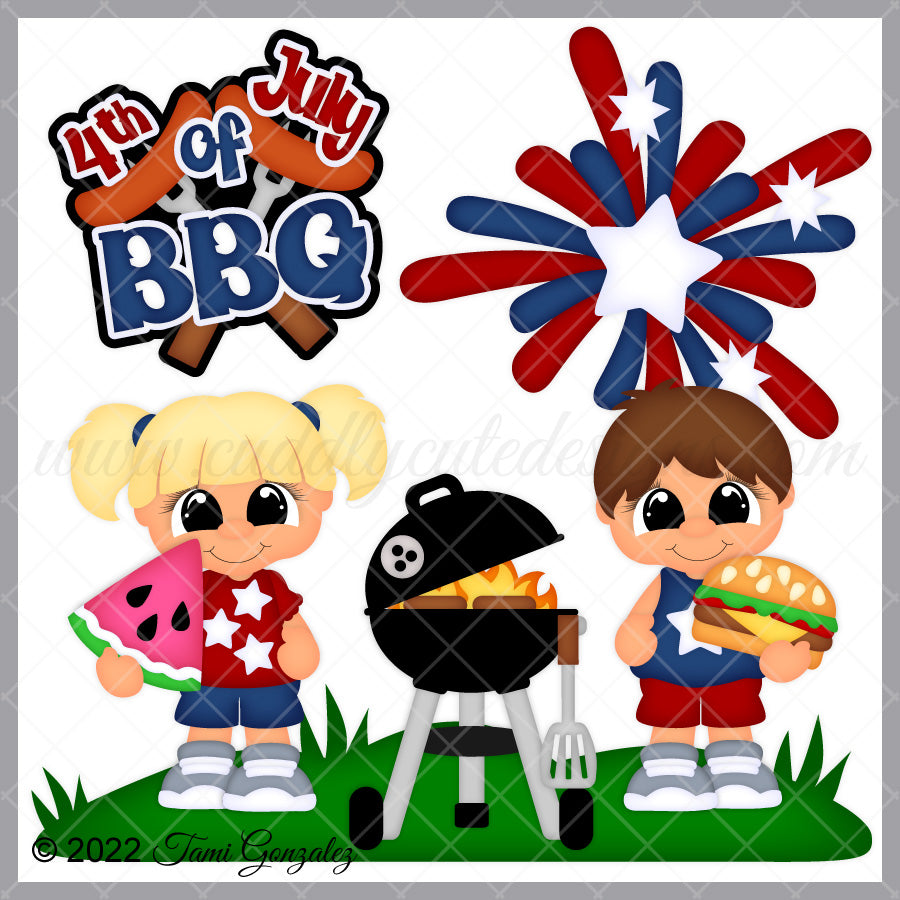 July Insp 4th of July SVG Cut Files for Cricut & Silhouette - Cuddly Cute Designs