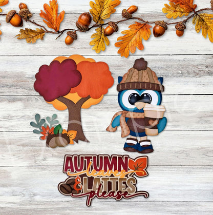 Autumn Latte Owl