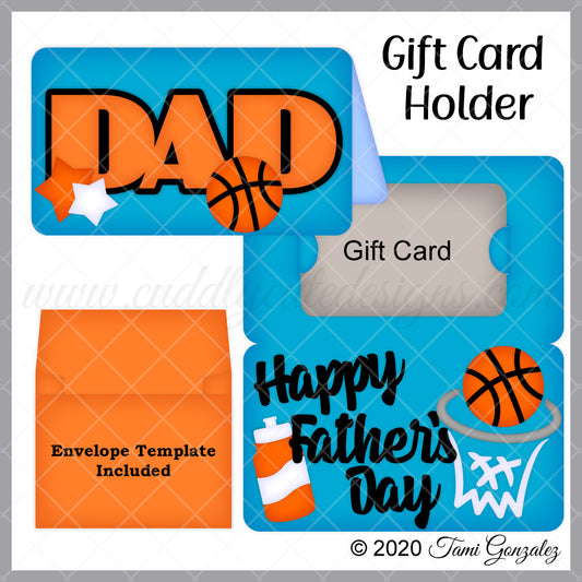Basketball Dad Gift Card Holder
