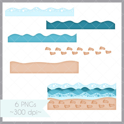 Beach Waves Border