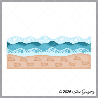 Beach Waves Border