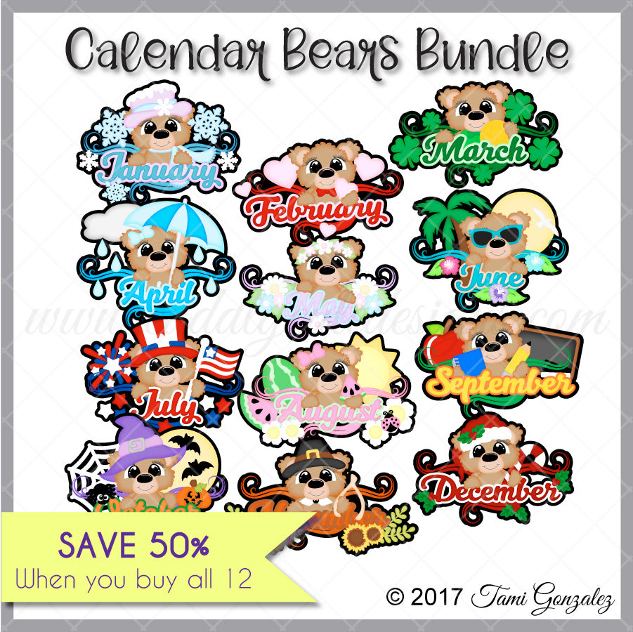 Calendar Bears Bundle