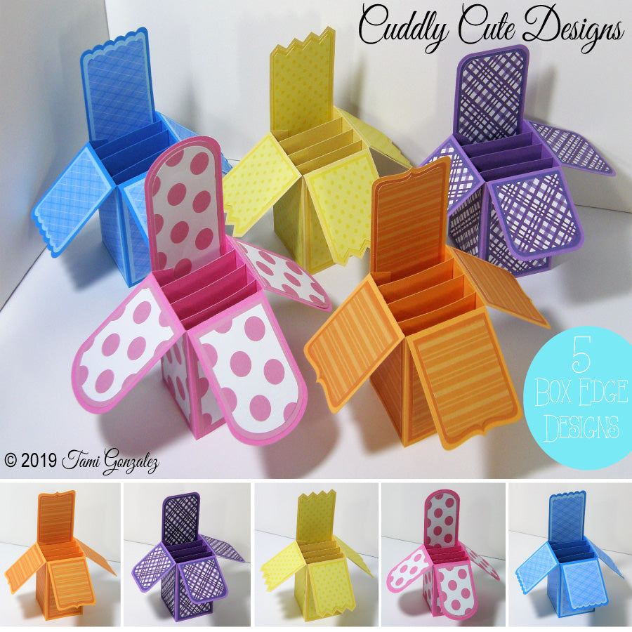 Fun Card Box Design Card Boxes - 5 Styles – Cuddly Cute Designs