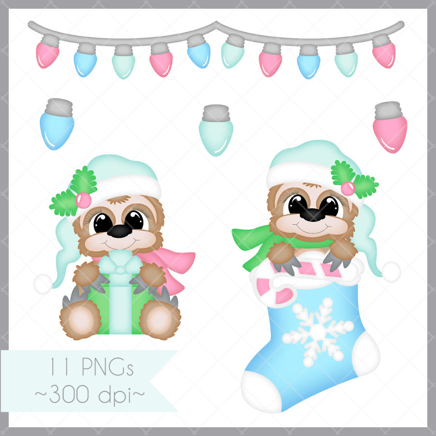 Christmas Sloths