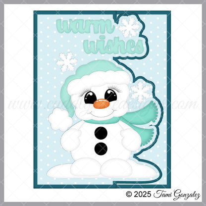 Edgie Card - Snowman