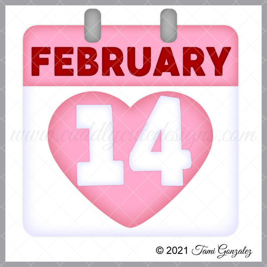 February 14 Calendar Page