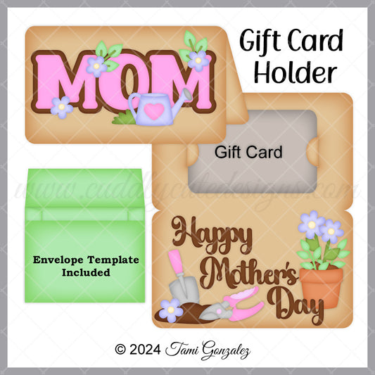 Gardening Mom Gift Card Holder