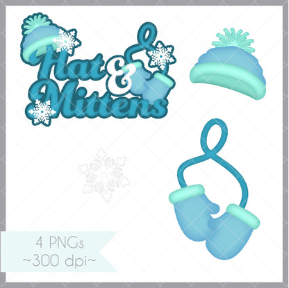 Hat and Mittens Title