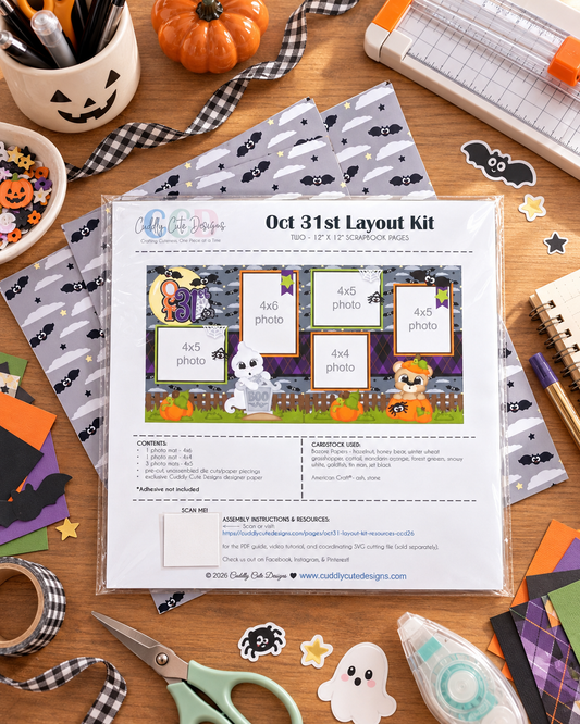 *PRE-ORDER* Oct 31st - 2 Page Halloween Layout Kit
