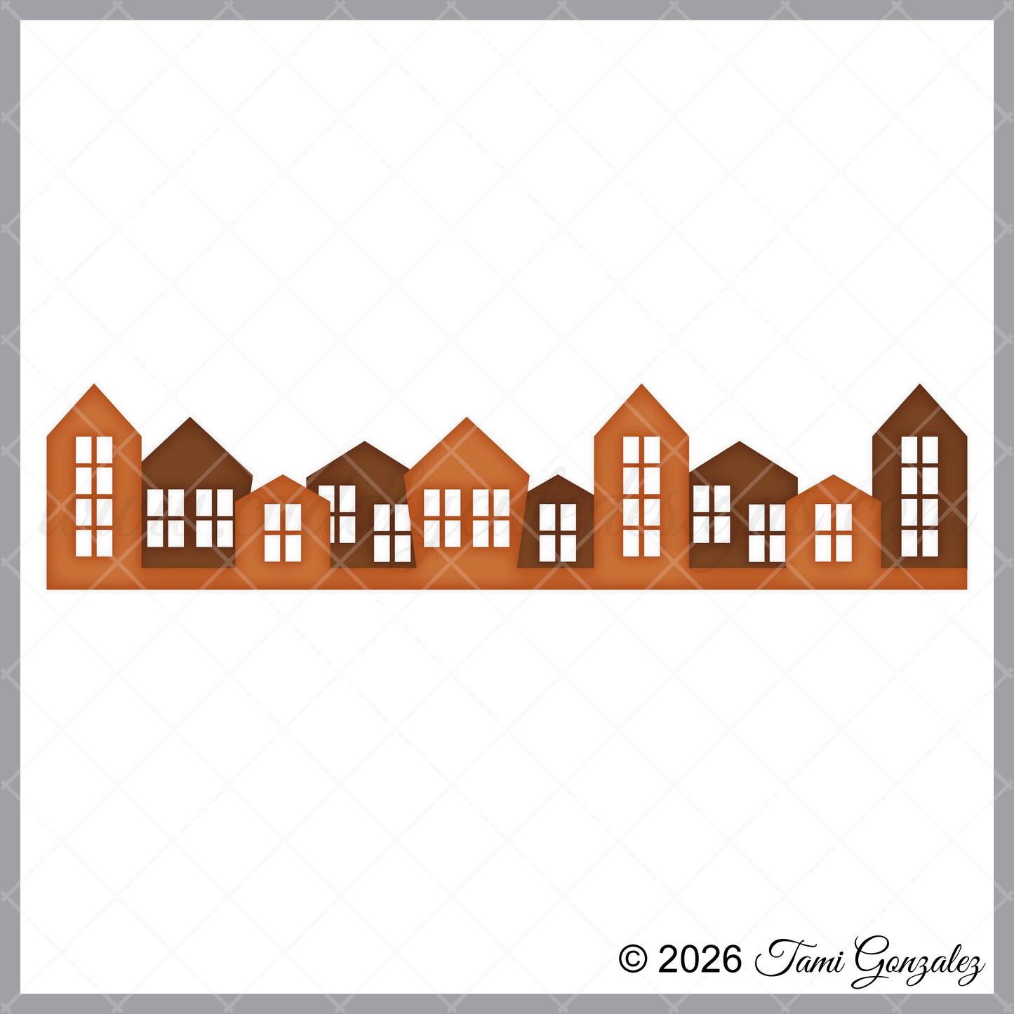 Layered Houses Border