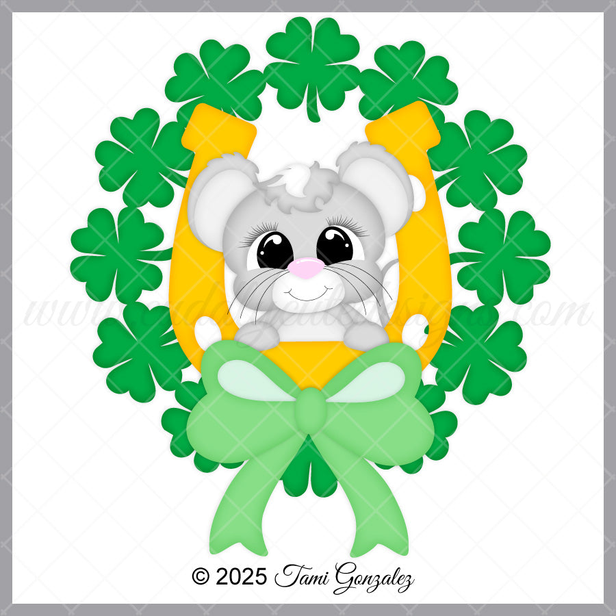 Lucky Mouse Wreath